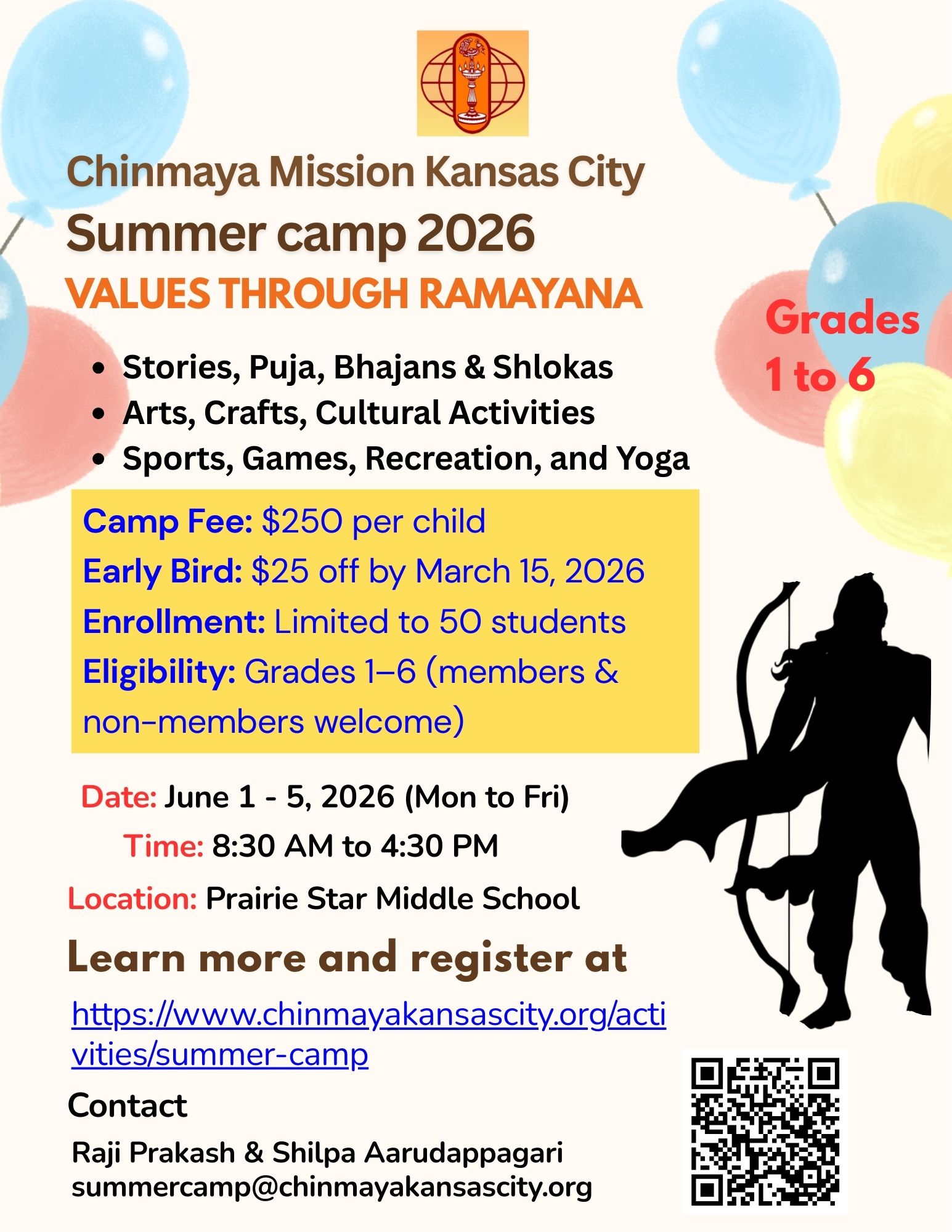 CMKC Summer Camp Flyer 2026